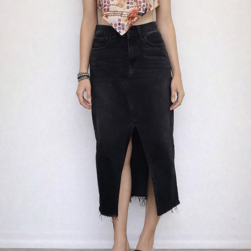 ALTAR'D STATE Denim Midi Skirt, Size Small